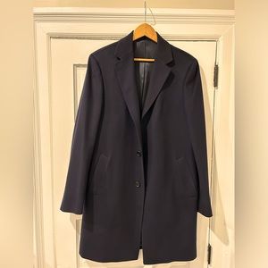 Saks Fifth Avenue COLLECTION 100% cashmere overcoat in Navy. Size 38R